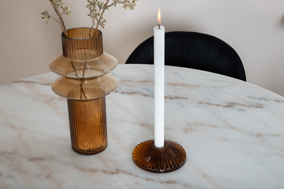 Wrinkles & Estelle Spisestol 2-pak Sort + Rundt Spisebord ⌀106 Hvid