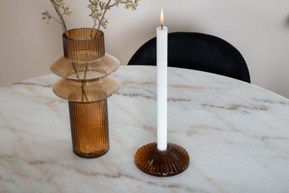 Wrinkles & Estelle Spisestol 2-pak Sort + Rundt Spisebord ⌀106 Hvid