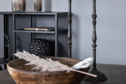 Slider & Velvet Deluxe Rektangulært Spisebord 170 x 95 Natur + Spisebordsstol 2-pak Sort