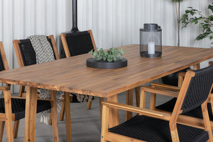 Plankton & Little John Spisebord 220x100 + Spisestole Natur