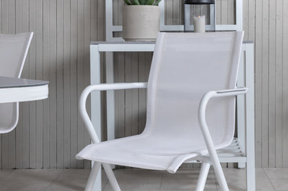 Virya & Alina Spisebord 160 x 90 + Spisestole Hvid