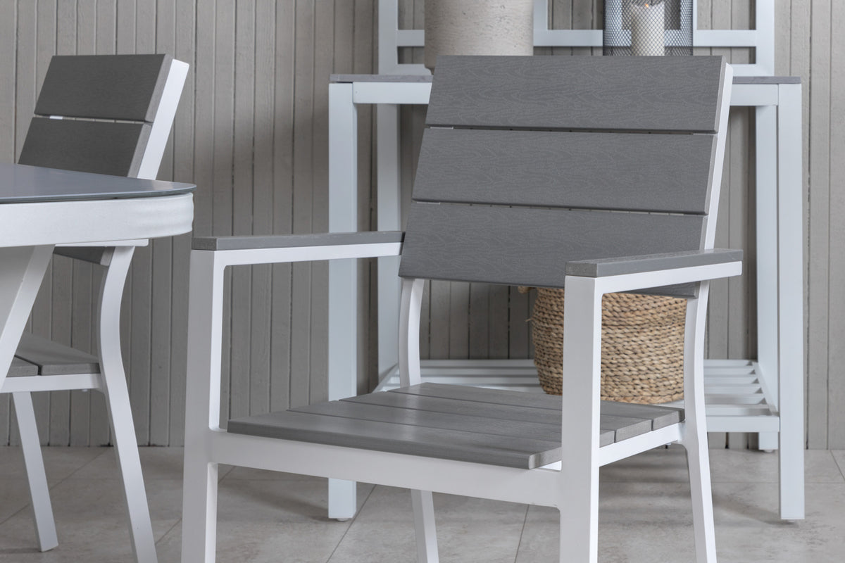 Virya & Levels Spisebord 160 x 90 + Spisestole Grå