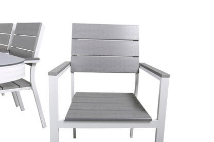 Virya & Levels Spisebord 200x100 + Spisestole Grå