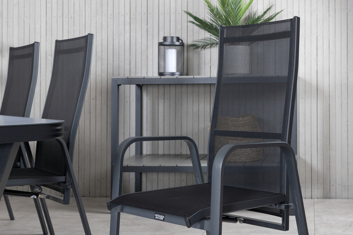 Spisestuesæt Sort Sort