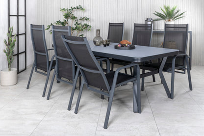 Spisestuesæt Sort Sort