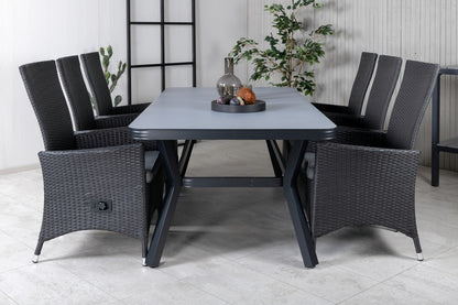 Spisestuesæt Sort Sort