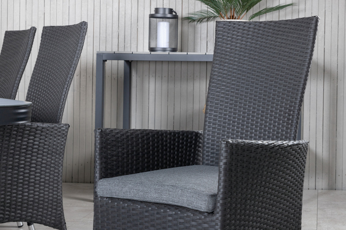 Spisestuesæt Sort Sort