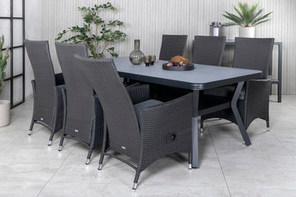 Spisestuesæt Sort Sort