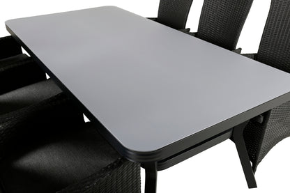 Spisestuesæt Sort Sort