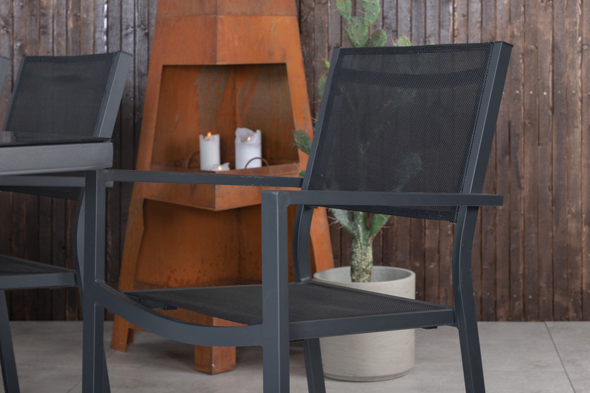 Spisestuesæt Sort Sort