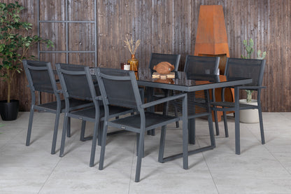 Spisestuesæt Sort Sort