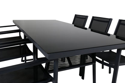 Spisestuesæt Sort Sort