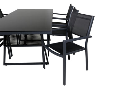 Spisestuesæt Sort Sort