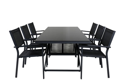 Spisestuesæt Sort Sort