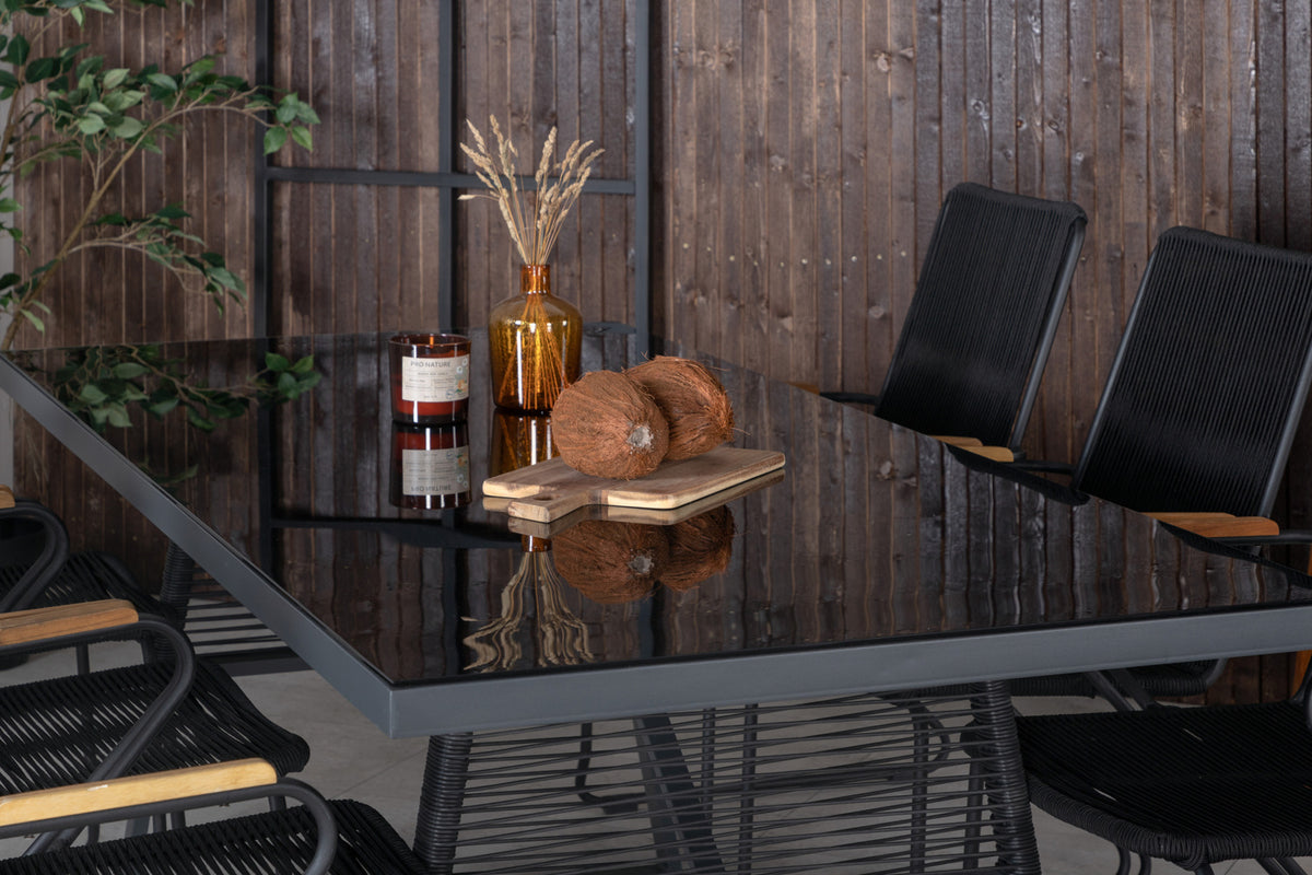 Spisestuesæt Sort Sort