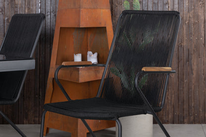 Spisestuesæt Sort Sort