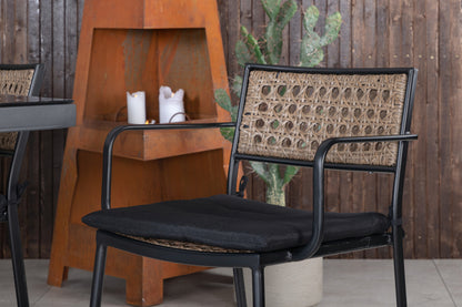 Paola & Dallas Spisebordsstole Natur + Spisebord 193x90