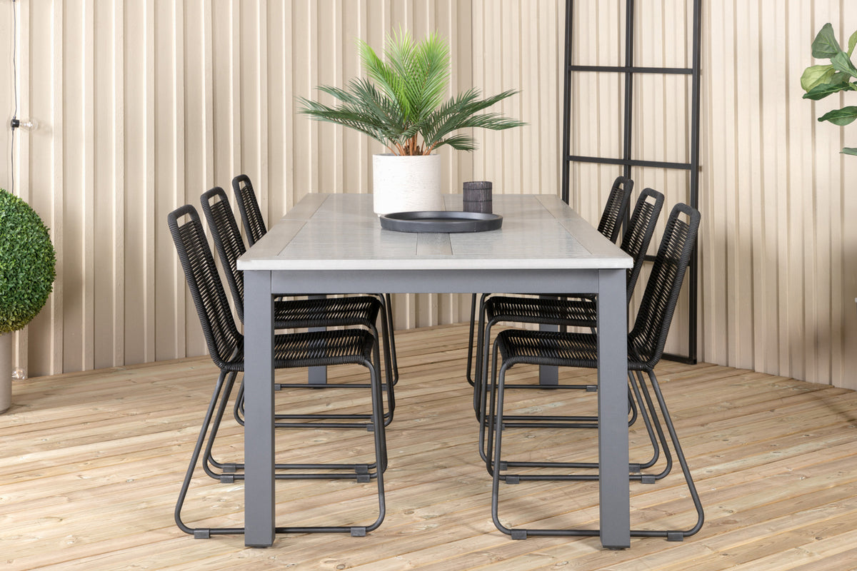 Albany, Lindos Spisegrupper Sort Mørkegrå