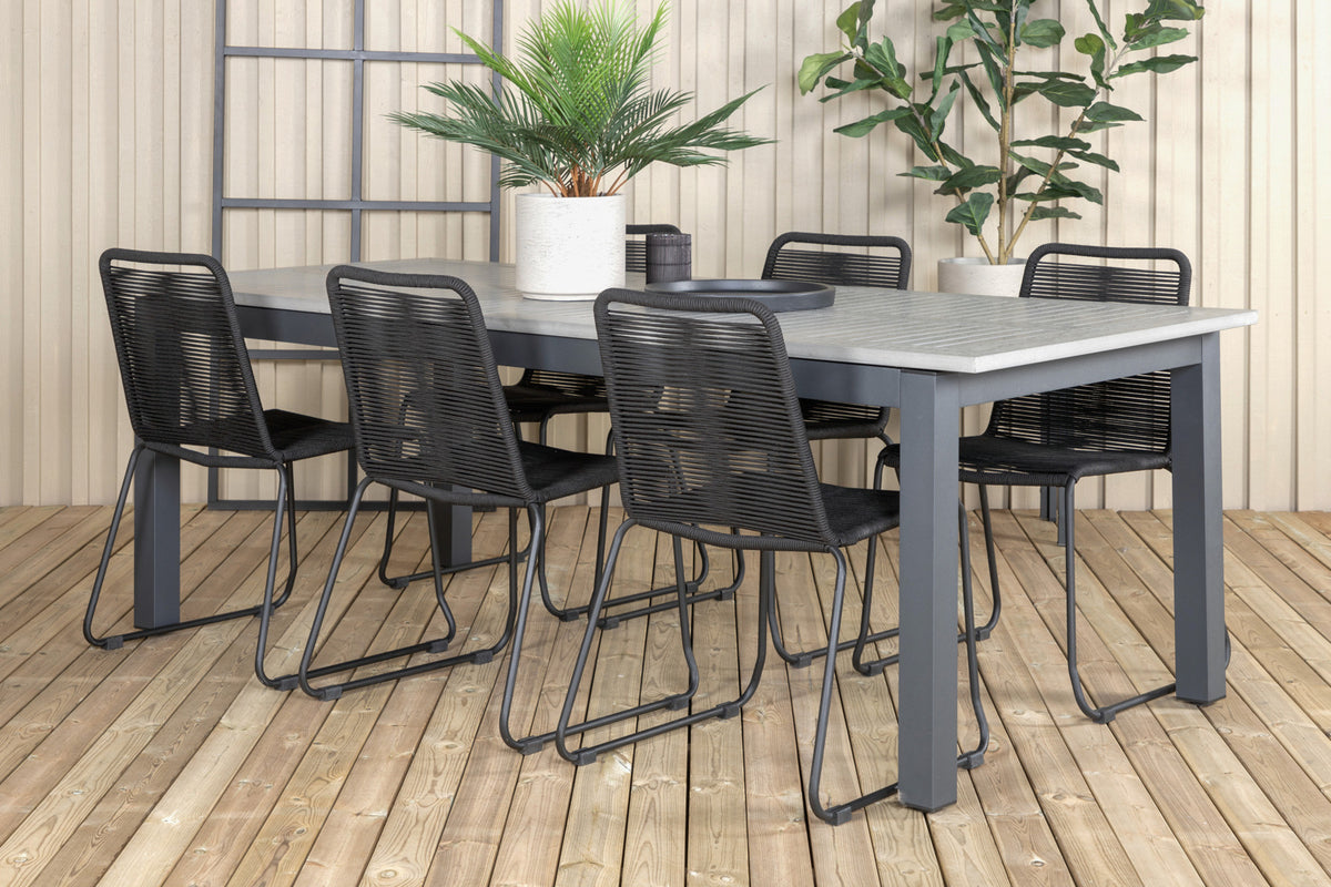 Albany, Lindos Spisegrupper Sort Mørkegrå