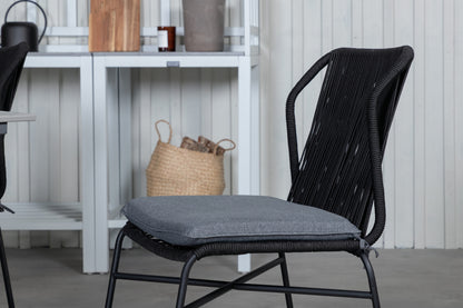 Julian & Levels Spisestole Sort + Spisebord 160 x 100