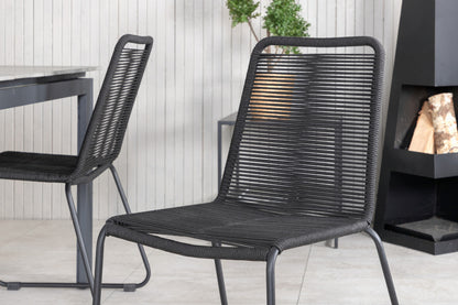 Levels & Lindos Spisebord 160x100x75 + Spisestole Sort