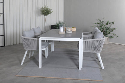 Virya & Levels Spisebordsstole Grå + Spisebord 160x100x75