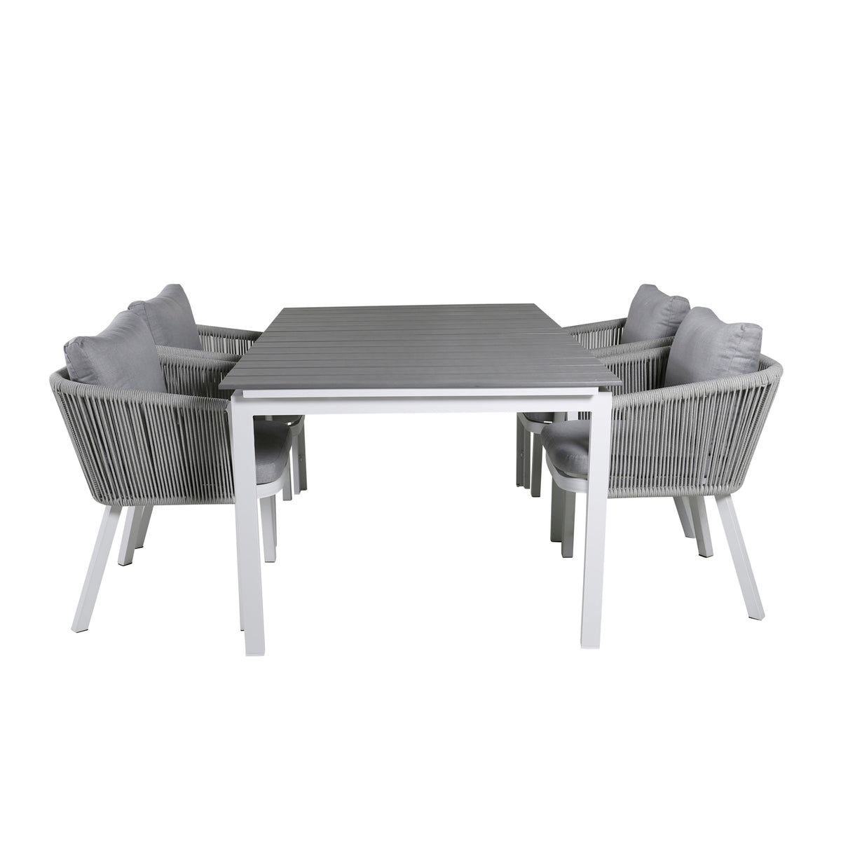 Virya & Levels Spisebordsstole Grå + Spisebord 160x100x75