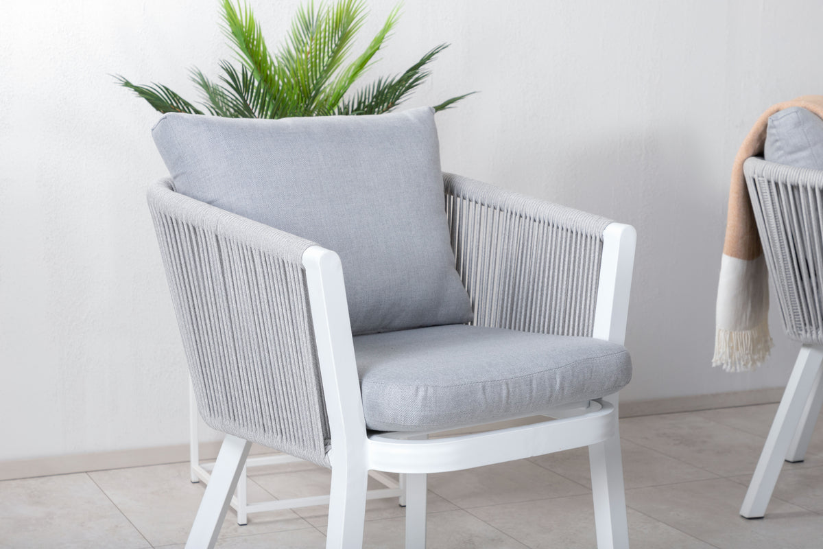 Virya & Levels Spisebordsstole Grå + Spisebord 160x100x75