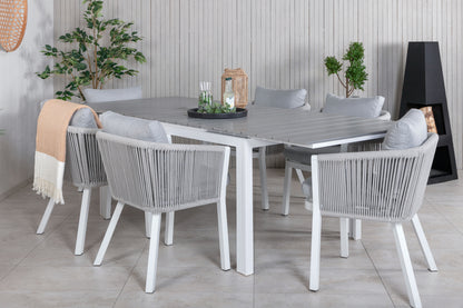 Virya & Levels Spisebordsstole Grå + Spisebord 160x100x75