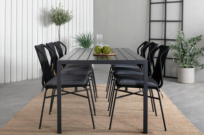 Break + Julian Spisebord 205x90 + 6 spisebordsstole