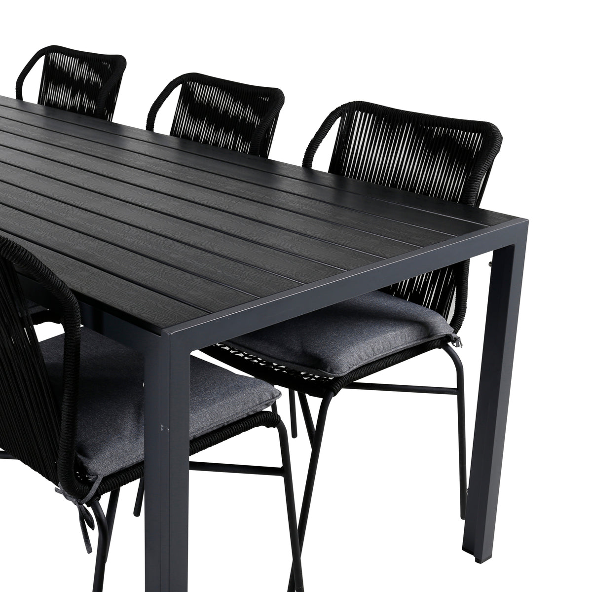 Break + Julian Spisebord 205x90 + 6 spisebordsstole