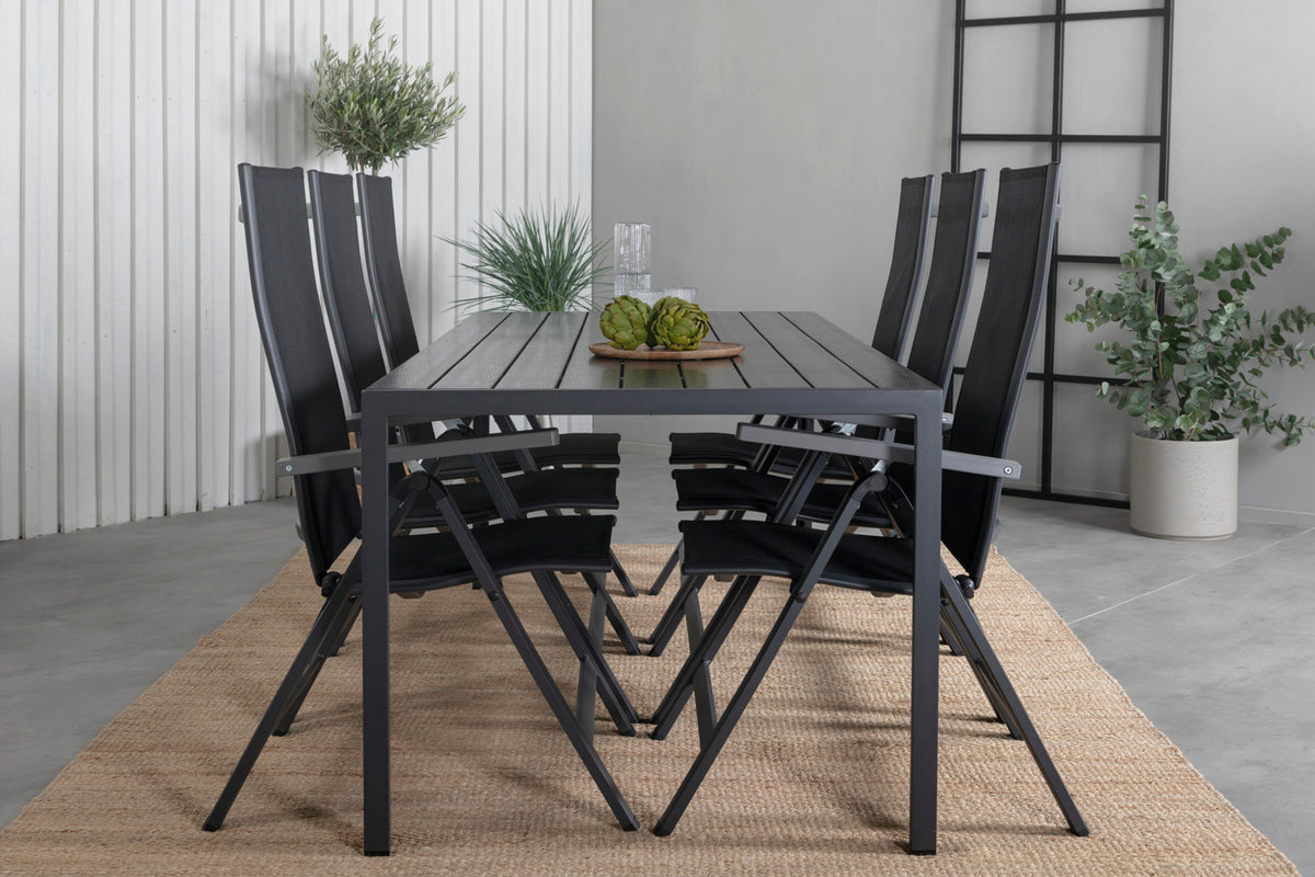 Spisestuesæt Sort Sort