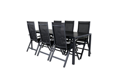 Spisestuesæt Sort Sort