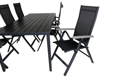 Spisestuesæt Sort Sort