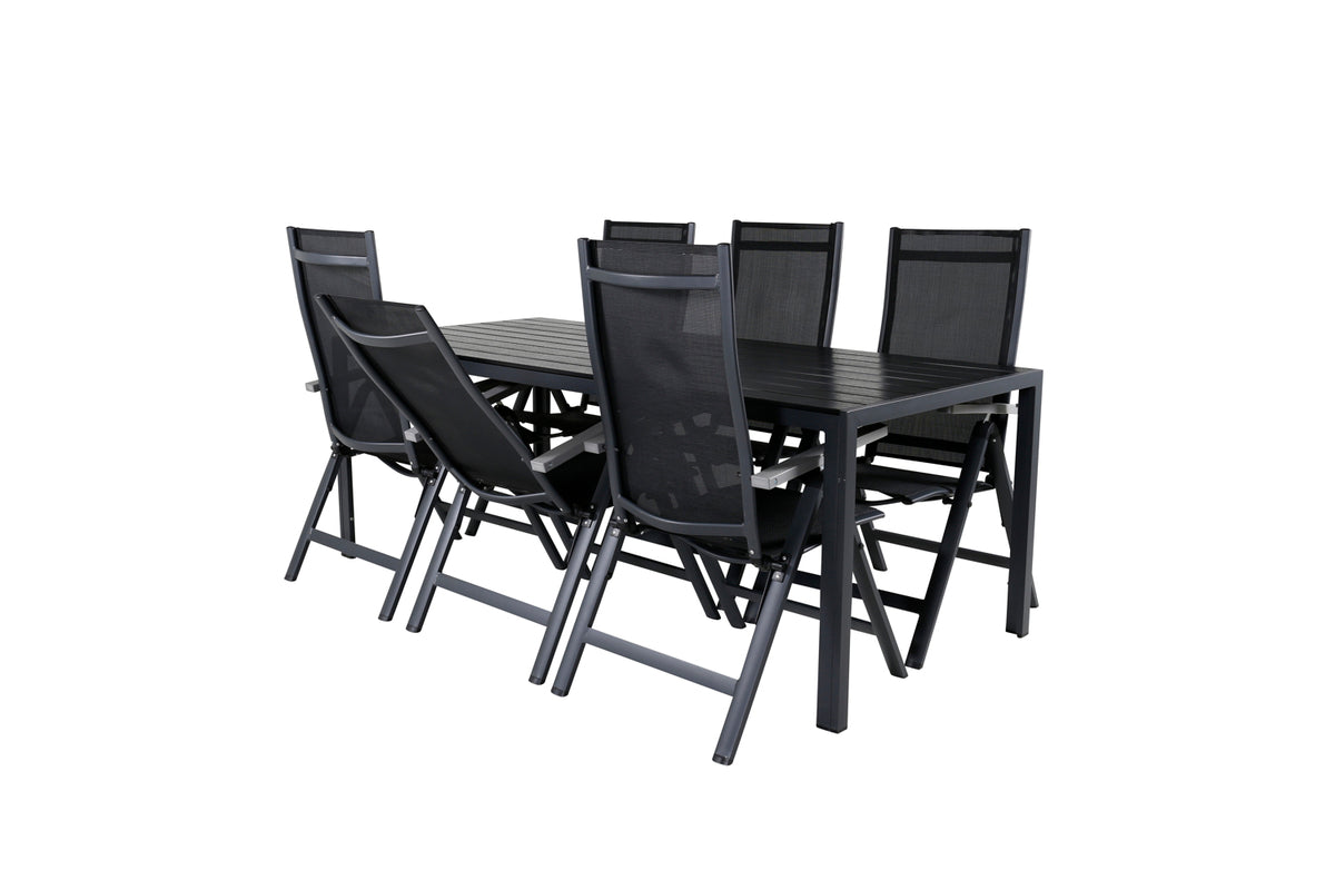 Spisestuesæt Sort Sort