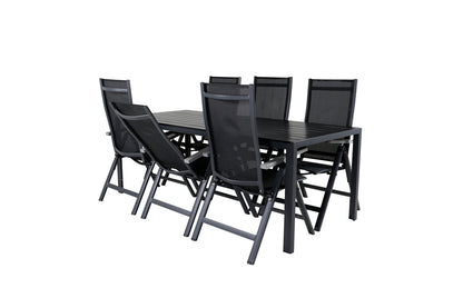 Spisestuesæt Sort Sort