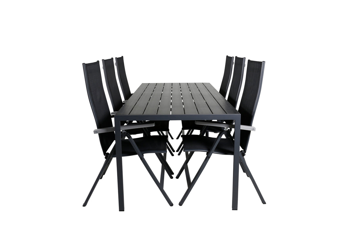 Spisestuesæt Sort Sort