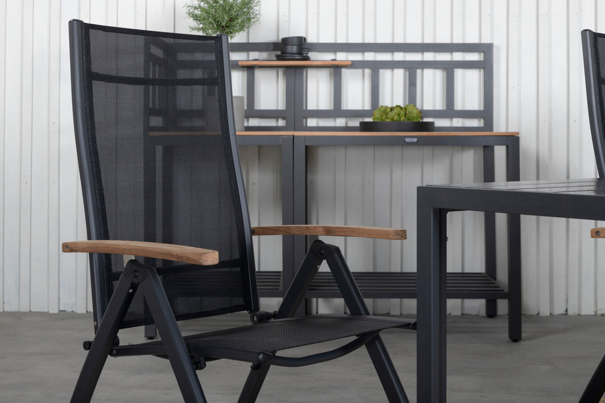 Spisestuesæt Sort Sort