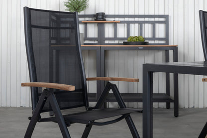 Spisestuesæt Sort Sort