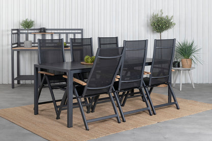 Spisestuesæt Sort Sort