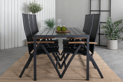 Spisestuesæt Sort Sort