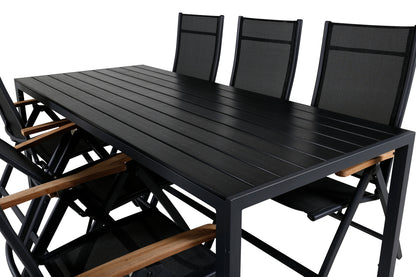 Spisestuesæt Sort Sort