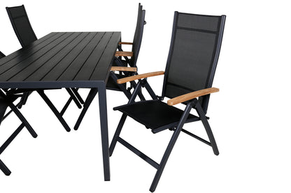 Spisestuesæt Sort Sort