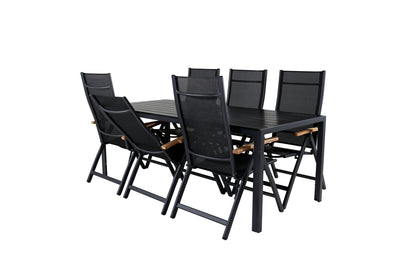 Spisestuesæt Sort Sort