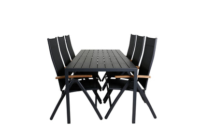 Spisestuesæt Sort Sort