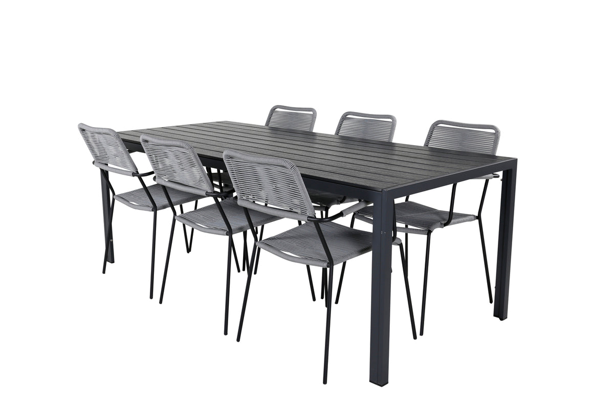 Spisegruppe Grå Sort