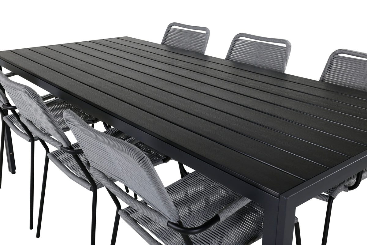 Spisegruppe Grå Sort