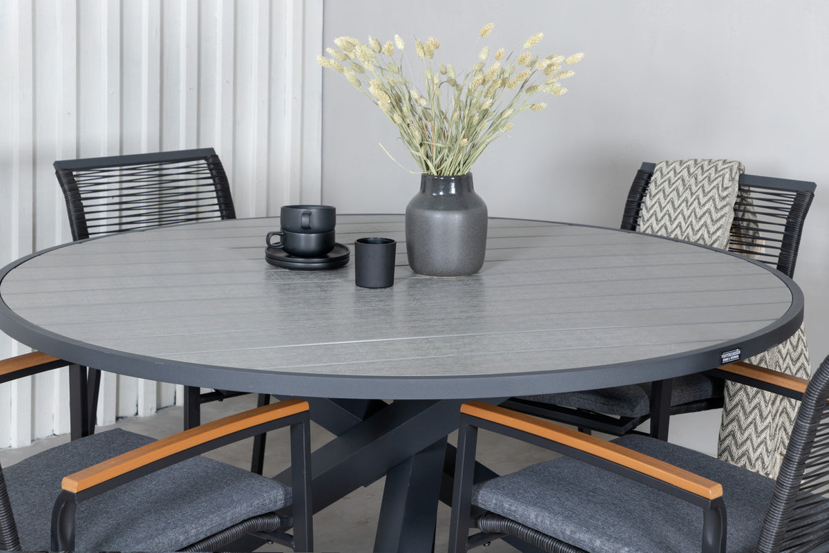 Parma, Dallas Spisegrupper Sort Mørkegrå