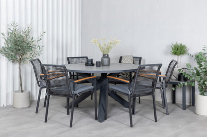 Parma, Dallas Spisegrupper Sort Mørkegrå