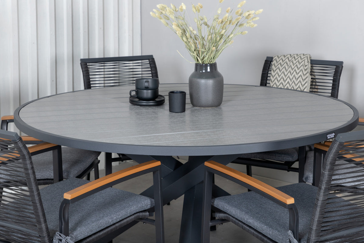 Parma, Dallas Spisegrupper Sort Mørkegrå